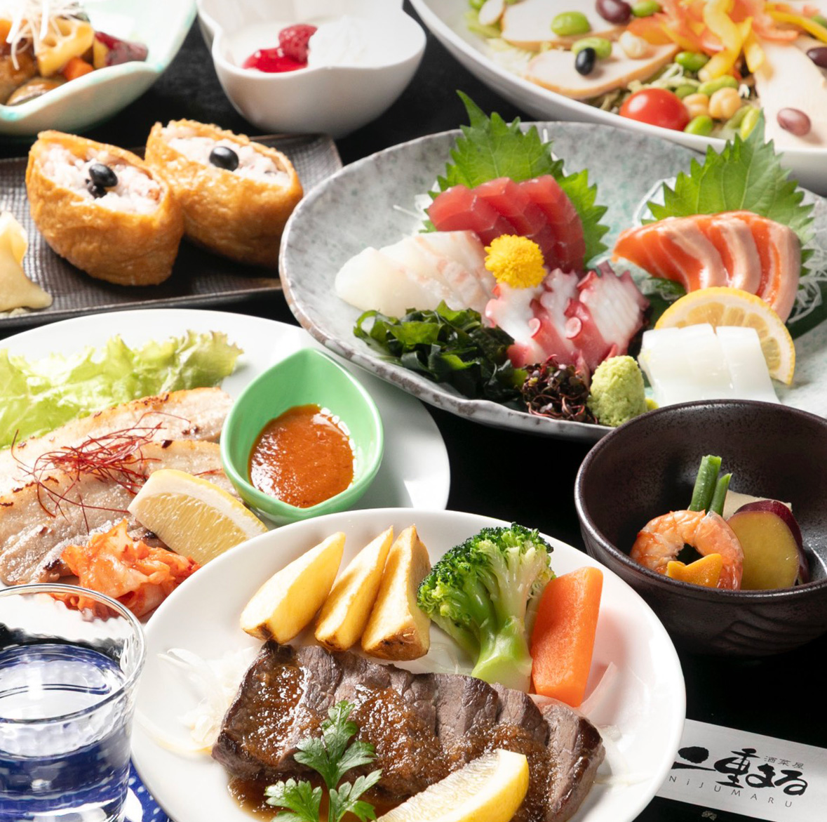 見た目も楽しめる 酒菜屋二重まるの創作料理​​​​​​​