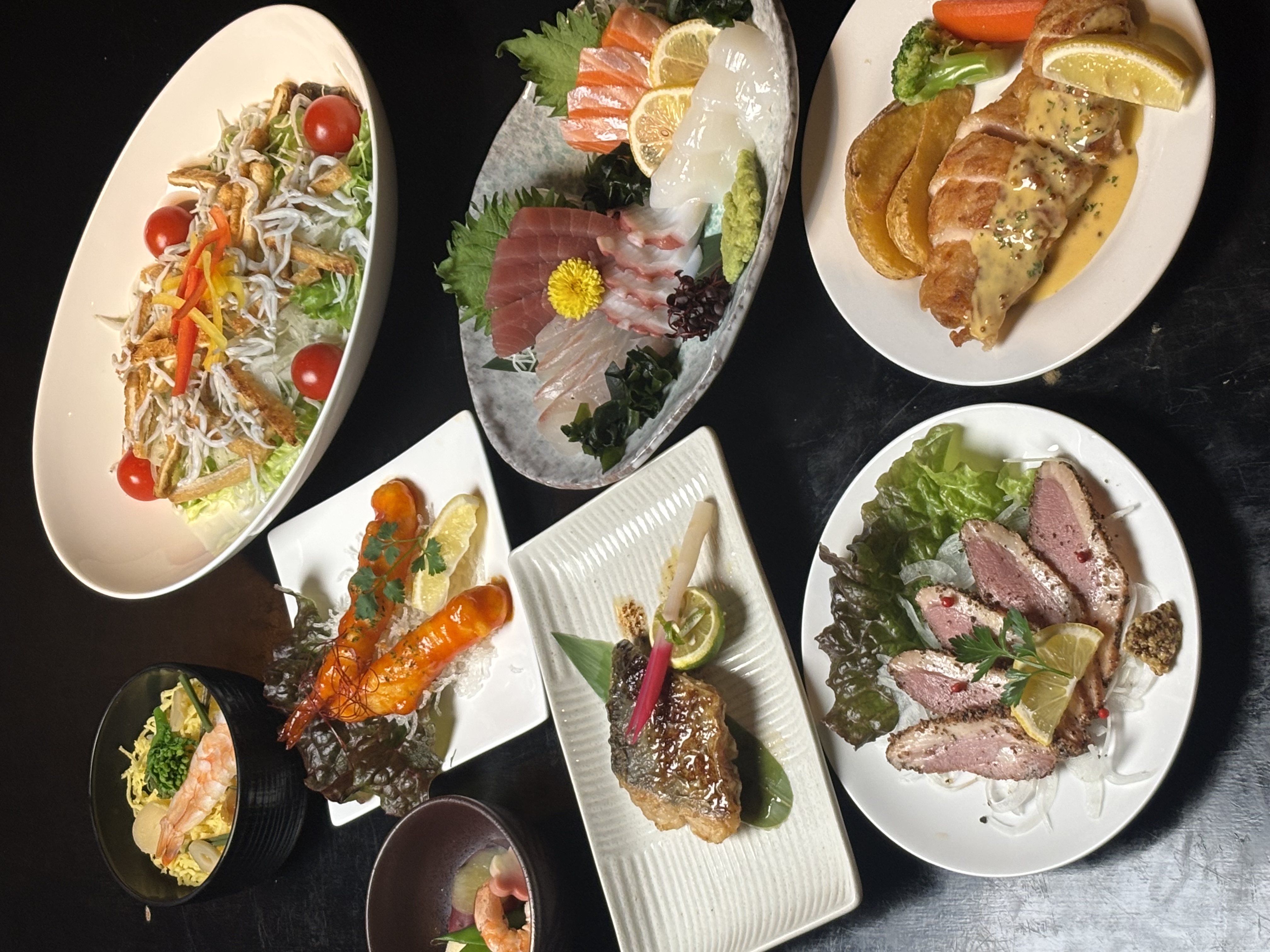 見た目も楽しめる 酒菜屋二重まるの創作料理​​​​​​​