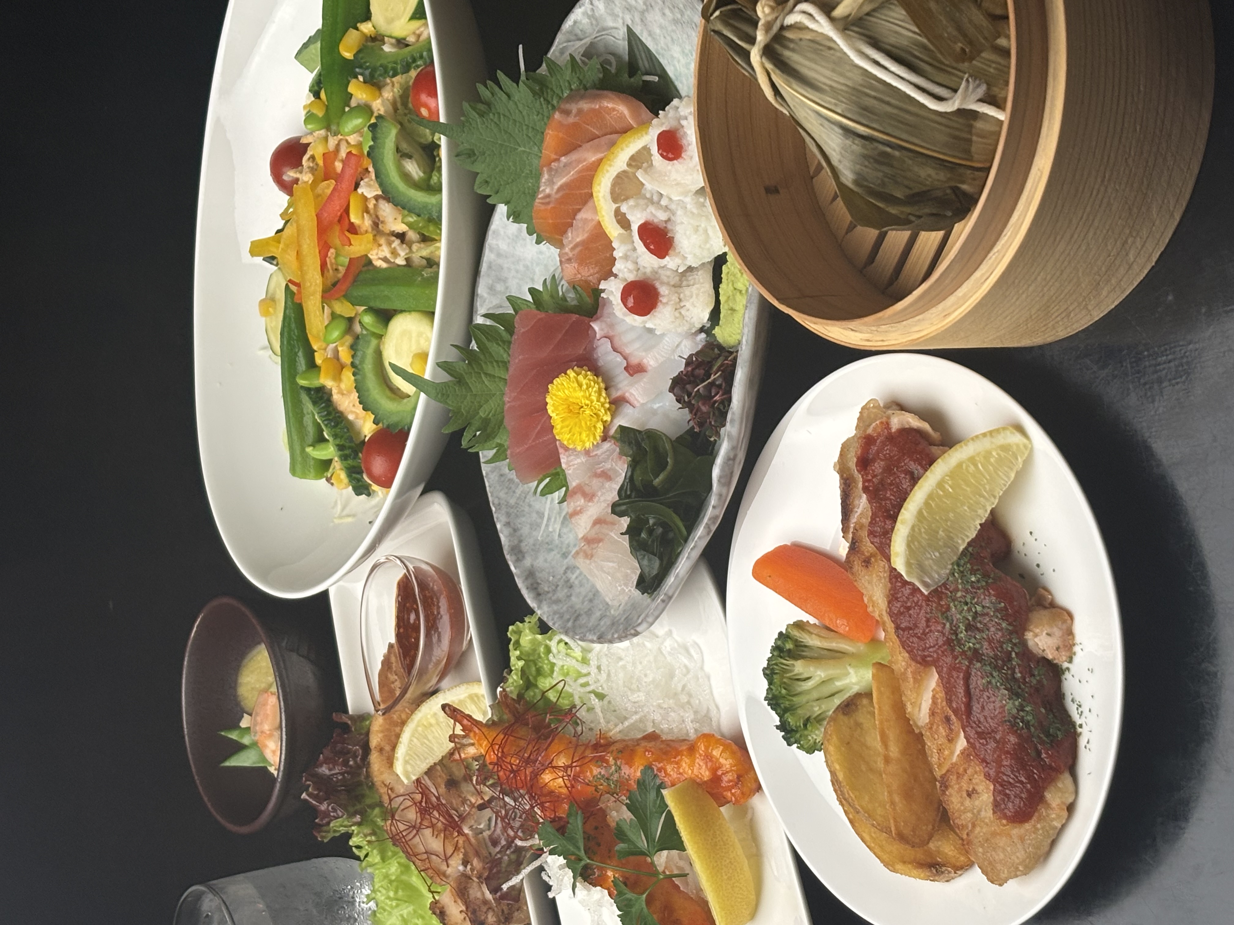 見た目も楽しめる 酒菜屋二重まるの創作料理​​​​​​​